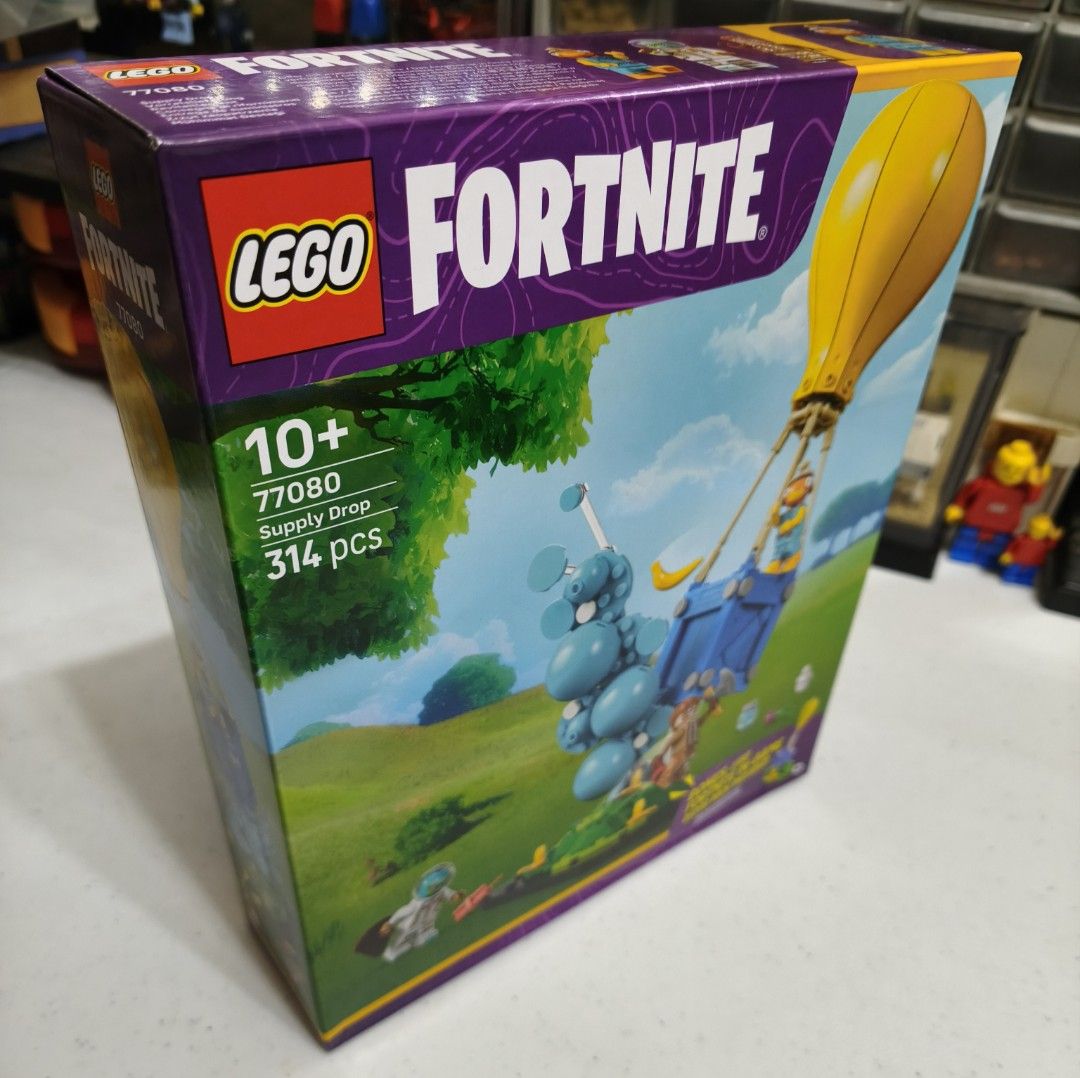 LEGO Fortnite (77080) Supply Drop (Category: Lego & Building Sets) located in Pasig City. Submitted by bricksandbits.ph (Listing ID 1456974702, Image 3). Description: Brand new. Sealed. Box condition as is. Payment via Gcash or BPI. Shipping c/o buyer. Item is located in Pasig. PM for other inquiries.