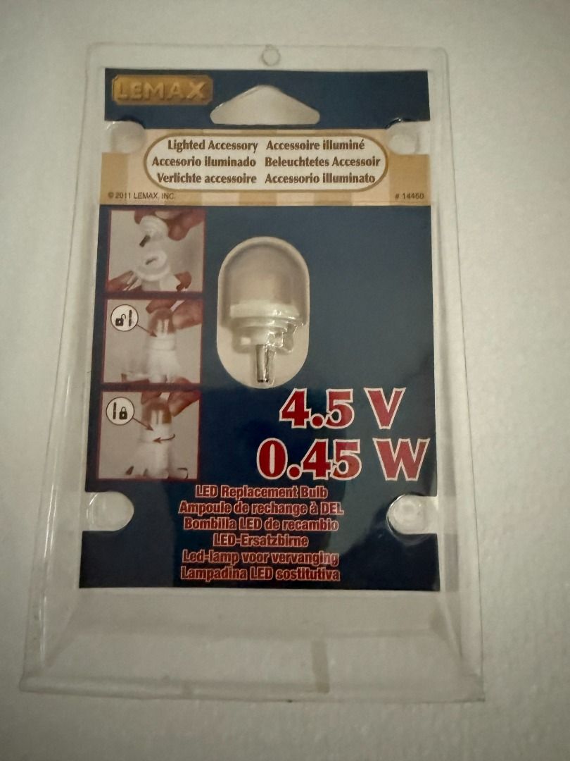 Lemax 4.5V 0.45W LED Replacement Bulb 14400 (Category: Lighting) located in Manila. Submitted by prelovedsecondhand.ph (Listing ID 1457039849, Image 1). Description: Brand New.