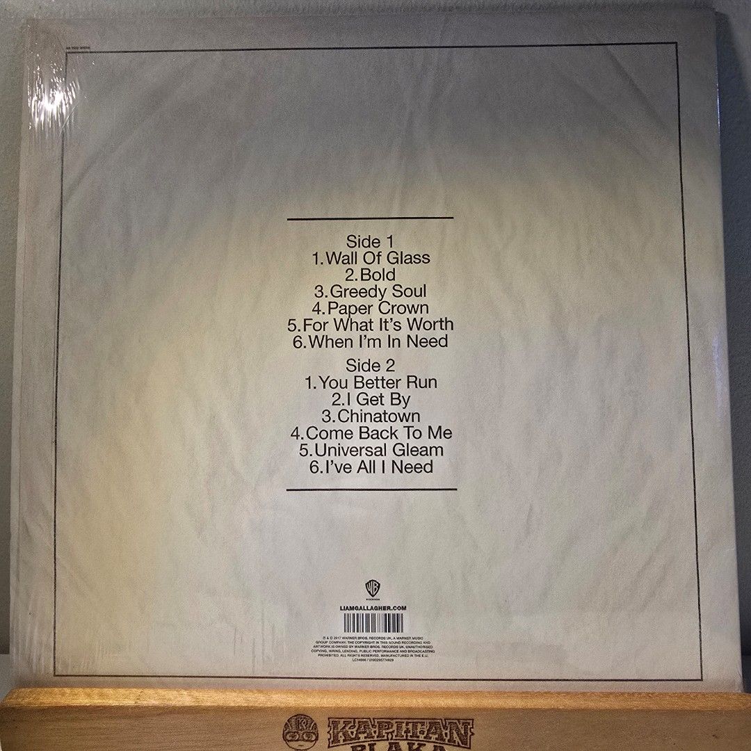 Liam Gallagher-As You Were (Category: Vinyls) located in Taguig. Submitted by Kapitan_Plaka (Listing ID 1457081294, Image 2). Description: Condition Cover: NM Media: NM Pressing; 2017: EU.