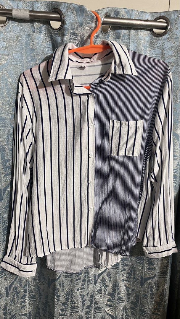 Longsleeve Blouse with stripe design (Category: Longsleeves) located in Manila. Submitted by dayclutter (Listing ID 1457099758, Image 1). Description: Can fit to XL-2XL.