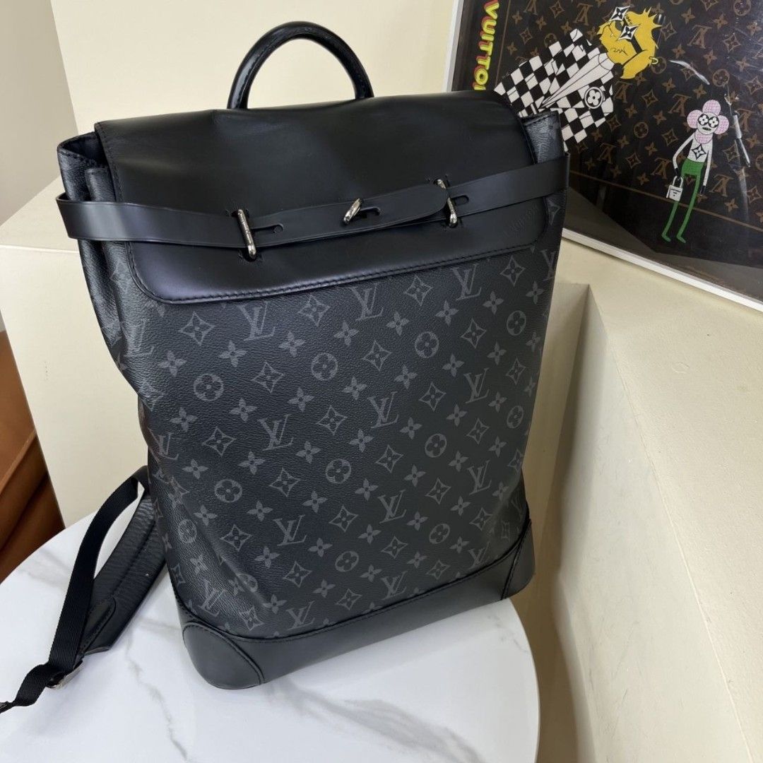 Louis Vuitton Steamer Backpack Monogram Eclipse (Category: Bags & Wallets) located in Kuala Lumpur. Submitted by kl_prelovedbags_chanellvdior (Listing ID 1457083473, Image 3). Description: Collyn Luxury Bag 🇲🇾 KL｜SSM Registered For more info or detailed photos, contact us via WA: +60 11-14399128 IG:kl_prelovedbag_chanellvdior FB:Sally Phang Authentic item only. Proof can be provided. Entrupy certificate can arrange upon request. Money back guar
