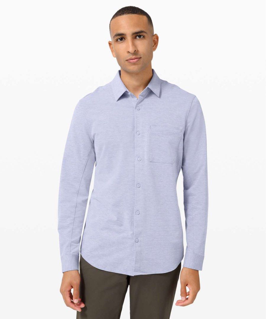 Lululemon Commision Button Down LS (Category: Tshirts & Polo Shirts ) located in Taytay. Submitted by fromdoolig (Listing ID 1457138858, Image 1). Description: 🇨🇦 Lululemon Commision Button Down LS Like New Condition Color: Harbor Blue Issue: None Size Tag: Removed [Please refer to dimensions below] Best for Large to XL Actual Dimensions: W24.5 x L31 Price: 1580+sf Mode of Payment: Gcash only [Payment First] Courier Service: JNT or Lalamove [No