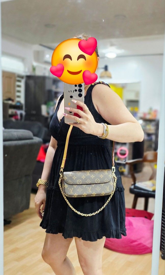 LV Ivy sling Crossbody bag (Category: Luxury Bags & Wallets) located in Antipolo. Submitted by aaliyahs.closet2 (Listing ID 1456609950, Image 2). Description: ALL MUST GO. DECLUTTERING MY PERSONAL BAGS. Self-Authentication. Strictly 2days Reservation Only. Location: Antipolo, City Shipment via: Lalamove LBC Cash on delivery J&T Meet- ups is available for higher amount only. Disclaimer: I am not affliated with any of the brands featured in this ac