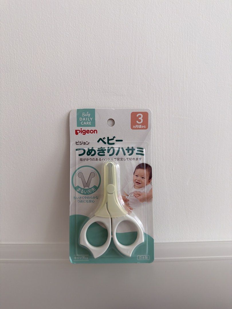 MADE IN JAPAN- PIGEON baby scissors (3m+) （分類：洗澡及換尿片 - 清潔用品）位於 Hong Kong。 由 newpenguin_6f337a 提交（商品編號 1457036990，圖片 1）。簡介： Pigeon baby scissors 3m+ use Brand new package unopened Self pick up only HKTVMALL PRICE HKD $40。