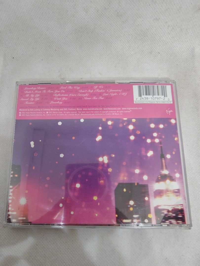 MARIAH CAREY- GLITTER (PHILIPPINES) (Category: Vinyls) located in Manila. Submitted by musiccdshopnew (Listing ID 1457082429, Image 2). Description: .