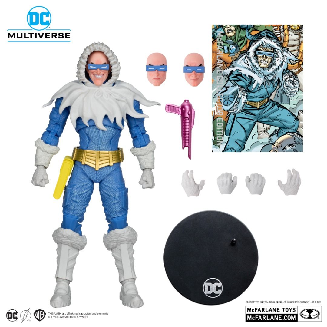 McFarlane - Captain Cold (The Rogues) Collector Edition (Category: Figurines & Statues) located in Pasay City. Submitted by zoomgio (Listing ID 1457133301, Image 2). Description: **100% genuine/original/authentic product. No lowballers please. Condition: BIB (good as new) and complete. Slight paint rub from the gun on the right hand. Product Features: - Incredibly detailed 7” scale figure based on the DC MULTIVERSE™ - Designed with Ultra Articula