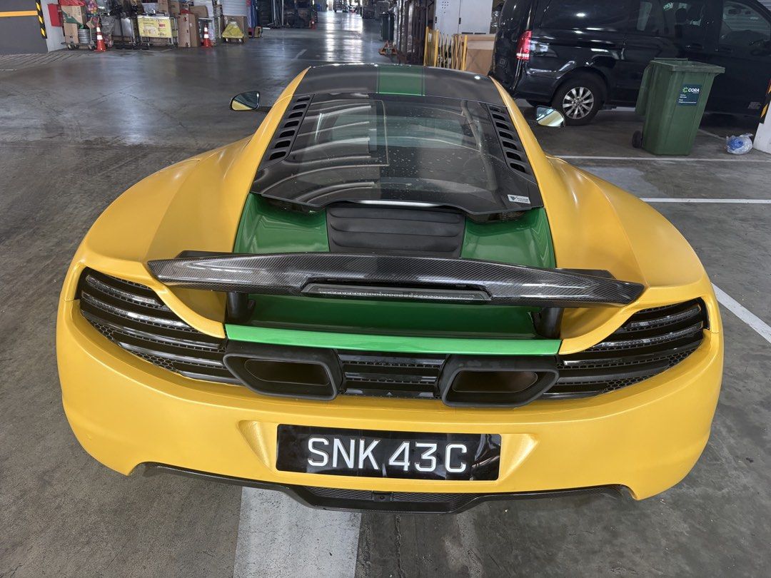 McLaren 12C 3.8 (A) (Category: Used Cars) located in Singapore. Submitted by chillart (Listing ID 1338977563, Image 3). Description: Excellent condition, new wrap.