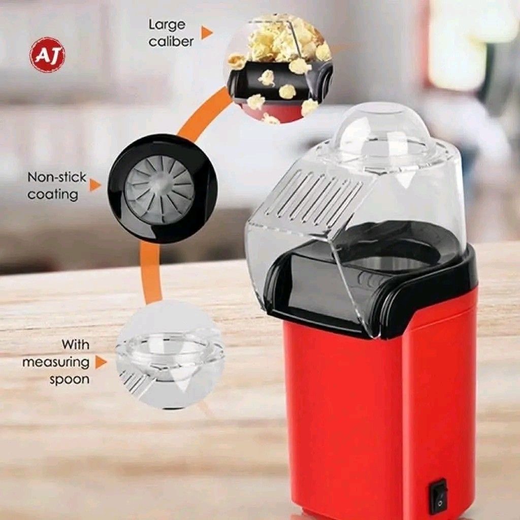 Minijoy Red Oil-Free Hot Air Popcorn Maker (Category: Other Kitchen Appliances) located in Manila. Submitted by marvieobordo (Listing ID 1456969295, Image 3). Description: - Enjoy delicious, oil-free popcorn in minutes! - Easy to use: just add 50-80g of corn kernels and turn it on. - Watch the popcorn pop through the transparent cover. - Comes with a convenient measuring scoop that doubles as a lid. - Ideal for cozy movie nights at home!.