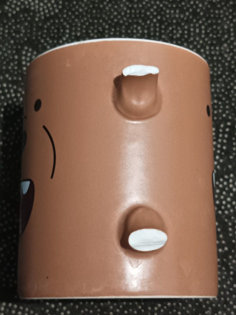 MINISO WE BARE BEARS GRIZZLY MUG (Category: Coffee & Tea Tableware) located in Manila. Submitted by teddysdollistufss (Listing ID 1457061937, Image 2). Description: MINISO WE BARE BEARS GRIZZLY MUG BROKEN GRIP, WYISWYG .