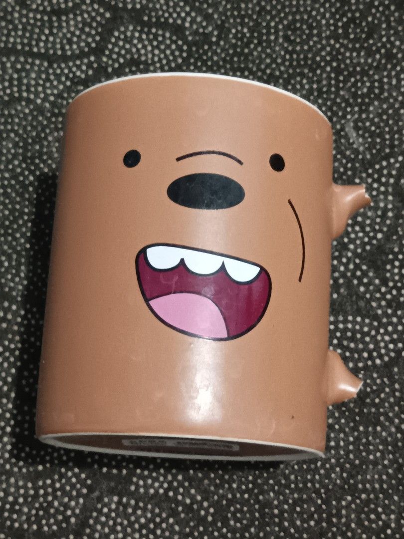 MINISO WE BARE BEARS GRIZZLY MUG (Category: Coffee & Tea Tableware) located in Manila. Submitted by teddysdollistufss (Listing ID 1457061937, Image 1). Description: MINISO WE BARE BEARS GRIZZLY MUG BROKEN GRIP, WYISWYG .