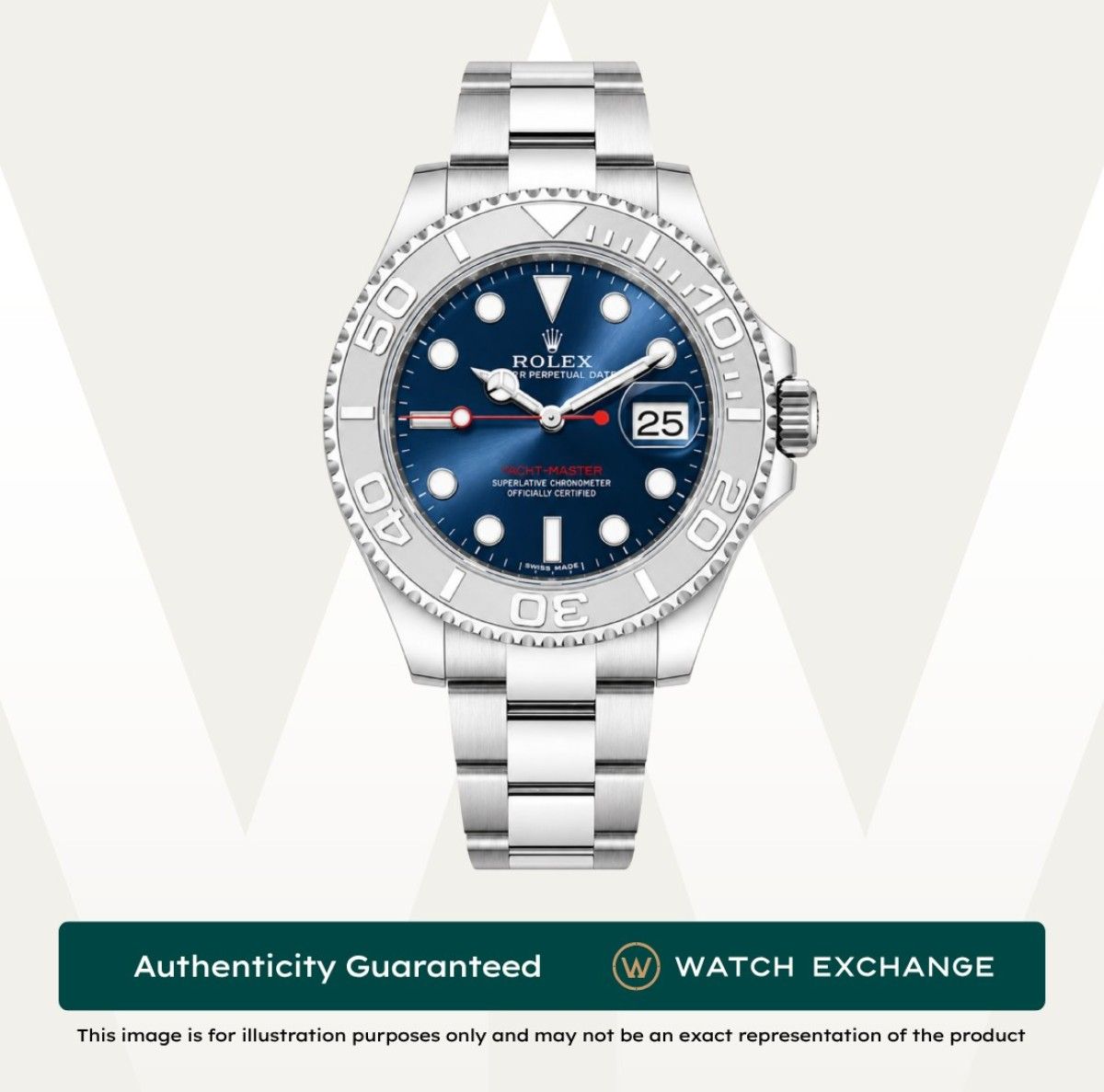Mint Rolex Yacht Master Oyster 116622 Blue Dial Z26512 Dec 2018 (Category: Watches) located in Singapore. Submitted by watchexchange.sg (Listing ID 1447173898, Image 1). Description: Mint Rolex Yacht Master Oyster 116622 Blue Dial Z26512 Dec 2018 Price: $1 Brand: Rolex Model: 116622 Condition: Mint Dial: Blue Case Diameter: 40mm Material: Stainless Steel & Platinum Original Box: Yes Original Cert/Papers: Yes Dated: Dec 2018 Warranty: 1 Year Warra