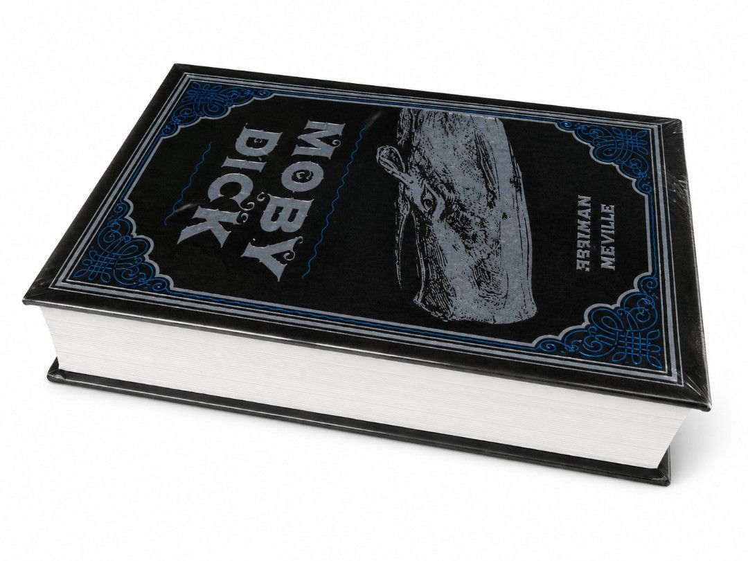 MOBY DICK – HERMAN MELVILLE (Category: Storybooks) located in Manila. Submitted by pixelnprintlab (Listing ID 1457135993, Image 3). Description: 🐳 MOBY DICK – HERMAN MELVILLE 🐳 A timeless literary classic presented in a striking black-and-silver edition! ⚓✨ Featuring an elegant vintage-inspired design, this edition makes a beautiful addition to any bookshelf and a perfect piece for classic literature collectors. 📖 Title: Moby Dick ✍️ Author: H