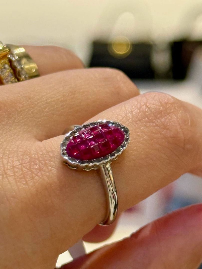 NATURAL RUBY SILVER RING (Category: Rings) located in Baguio. Submitted by asna_taku (Listing ID 1457042411, Image 1). Description: ❤️ NATURAL RUBY SILVER RING ❤️ A rich ruby red that instantly adds a touch of elegance to your everyday look. ✨ ❤️ Natural Ruby 💍 New Silver Setting 📏 Available sizes: S7, S8 & S9 💰 ₱5,580 only The beautiful faceted ruby catches the light beautifully, framed in a delicate scalloped silver setting—simple, feminine,