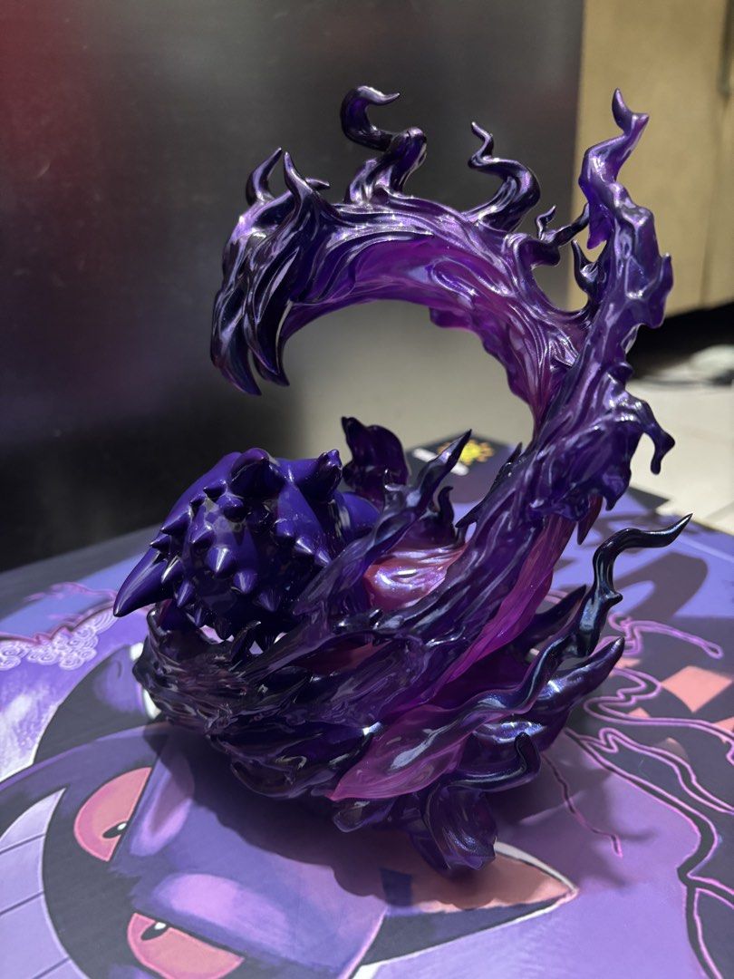 [NEGOTIABLE] Shadow Claw Gengar (Sun Studio) (Category: Figurines & Statues) located in Manila. Submitted by jaekos (Listing ID 1457012880, Image 3). Description: Letting go of my Sun Studio Shadow Claw Gengar resin figure. A beautifully detailed piece featuring Gengar in a dynamic Shadow Claw pose. ✨ Details: • Brand: Sun Studio • Character: Gengar • Scale: 1/20 • Material: Resin / PU • Original purple colorway • Limited production piece 📦 Cond