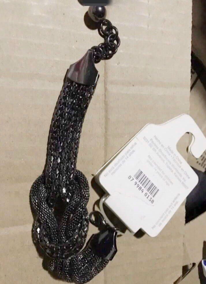 New Black Mesh Knot Eternity Bracelet (Category: Bracelets) located in Marikina City. Submitted by theconstantdeclutterer (Listing ID 1456986181, Image 1). Description: New from USA. Eternity black mesh bracelet with knot detail. 14 inches long. Comes with original tag. Order now! .