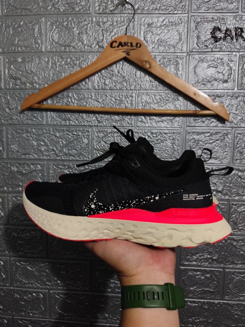 Nike-Infinity React 3 'Black Obsidian' (Category: Sneakers) located in San Fernando. Submitted by jzysthriftshop (Listing ID 1457122723, Image 2). Description: Size 10 US Men's EUR 44 Please see pictures for reference price + shipping fee.