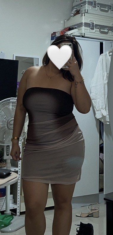 Ombre Strapless Bodycon Mini Dress (Category: Dresses) located in Manila. Submitted by mae.rs (Listing ID 1457074792, Image 1). Description: Bodycon Mini Dress Nice in actual! Fabric is stretchy and Body hugging. Can fit up to XL Used twice only. .