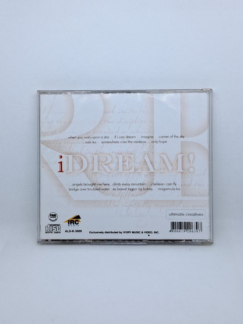 OPM Music CD: iDream! - Various Original Artists (Category: CDs & DVDs) located in Quezon City. Submitted by affcollection (Listing ID 1457104826, Image 2). Description: Original music CD.