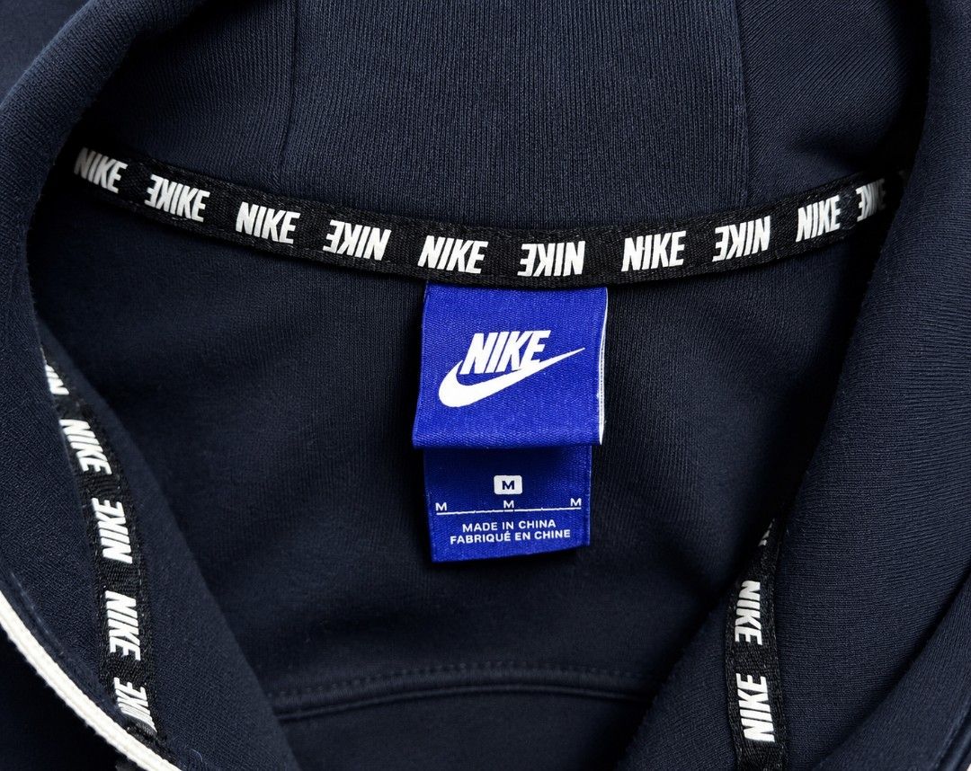 Original Nike Black Zip-Up Hoodie (Category: Coats, Jackets and Outerwear) located in Manila. Submitted by phoebecali (Listing ID 1457041413, Image 3). Description: - Black Nike zip-up hoodie - Size: Medium (M) - Features iconic Nike logo on the front - Repeated Nike branding along the back yoke - Nike branding also inside the hood - Two convenient front pockets - Full zip closure for easy wear - Ideal for everyday casual style - Condition: light