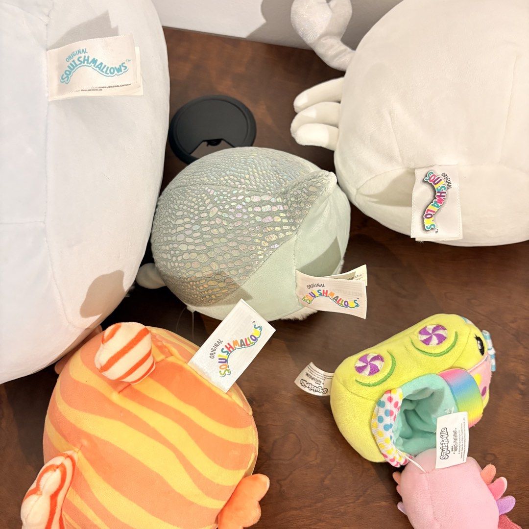 Original Squishmallows Plush Stuffed Toy Bundle Set (Category: Plushies & Soft Toys) located in Taguig. Submitted by chumi.sells (Listing ID 1457070365, Image 3). Description: original squishmallows plush bundle - 950 - guaranteed authentic - blue bird just needs cleaning due to years of storage - the rest are like new - no paper tags anymore - x sensi ♡ kindly check pics for prices, condi & inclusions ♡ wysiwyg | x sensi & rude buyers ♡ no lp po