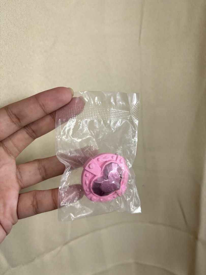 Pink Heart Charm Precure Ring (Category: Charms) located in Quezon City. Submitted by strawberrycutie (Listing ID 1457132712, Image 1). Description: -Selling as is (what you see is what you get) -No return/refund, kindly manage your expectations as this is a preloved item -Shipping via J&T or Lalamove only (no rush shipping).