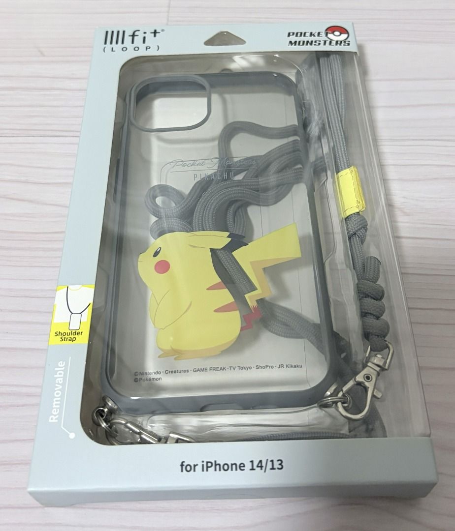[Pre-Loved] Pokemon Pikachu iPhone 13 Case with strap (Category: Cases & Sleeves) located in Pasig City. Submitted by findingviolet (Listing ID 1456988526, Image 2). Description: [Pre-Loved] Pokemon Pikachu iPhone 13 Case Brand: IIIIfit (loop) Features: - a clear design with a Pikachu graphic - Includes a removable shoulder strap for convenience and security - Compatible with iPhone 13 and iPhone 14 - Offers protection and a stylish look RFS: Dec