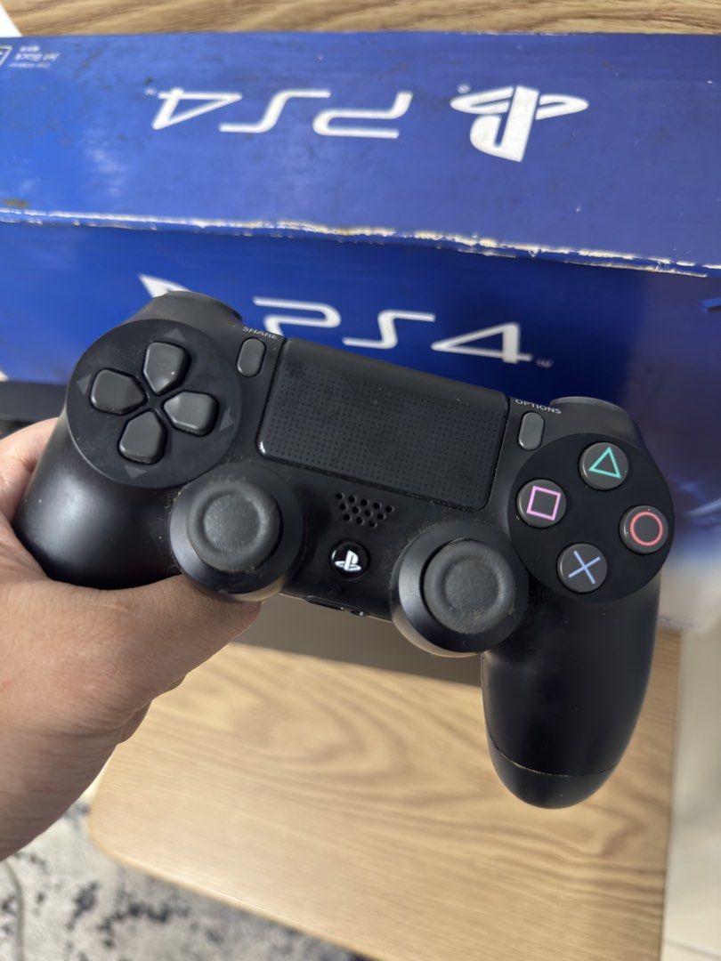 PS4 Phat 500gb FW 10.50 with 1 controller + box (Category: PlayStation) located in Pasig City. Submitted by robbiseraphin (Listing ID 1457004876, Image 2). Description: 🎮 Selling: PS4 Phat 500gb FW 10.50 + 1 controller ✅ TAKE ALL Inclusives: - PS4 Phat 500gb Matte version (never been opened or repaired) - 1 original controller (original v2) - no games - complete wires (HDMI and power chord) - original box - 10.50 FW (Pwede ma jb) 📍 located in M