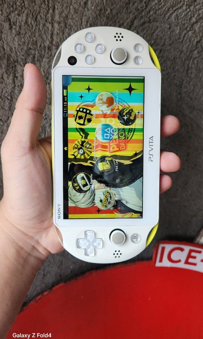 Ps vita slim Dancing all night limited edition (Category: PlayStation) located in Manila. Submitted by l.pagunsan (Listing ID 1457040713, Image 1). Description: Ps vita slim Dancing all night limited edition No issue good as new Used for display & collect lang Non Jailbreak since personal mas prefer stock firmware Pre-installed Persona 4: Dancing All Night own custom system theme with 10 wallpapers and the "Signs of Love (Funky HOME Mix)" backgro