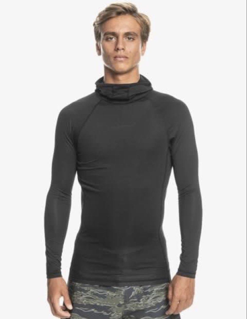 Quiksilver Rashguard with Hood (Category: Activewear) located in Quezon City. Submitted by authenkicks (Listing ID 1456993904, Image 1). Description: Quiksilver Storm Tripper Rashguard Size Small Legit/ Authentic 💯 With hood and back pocket Brand New Never used Mall price P3,990 - Features: UPF 50+ UV Protection, Chlorine Resistant, Moisture Wicking - Material: Made from recycled yarn - Ideal for: Surfing and all water sports - Benefits: Stay pr