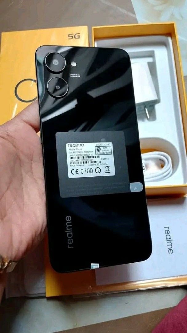RealME c33 (Category: Realme) located in Caloocan City. Submitted by geraldb25 (Listing ID 1457136151, Image 3). Description: 💢 Realme C33 12gb ram & 512gb rom💢 Original Sealed Box Complete set 💸 4,850 only❗.