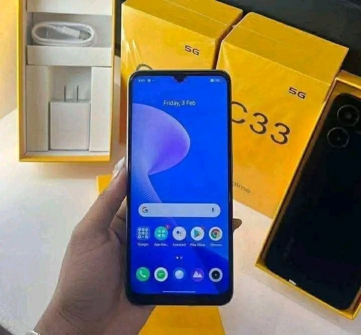 RealME c33 (Category: Realme) located in Caloocan City. Submitted by geraldb25 (Listing ID 1457136151, Image 2). Description: 💢 Realme C33 12gb ram & 512gb rom💢 Original Sealed Box Complete set 💸 4,850 only❗.