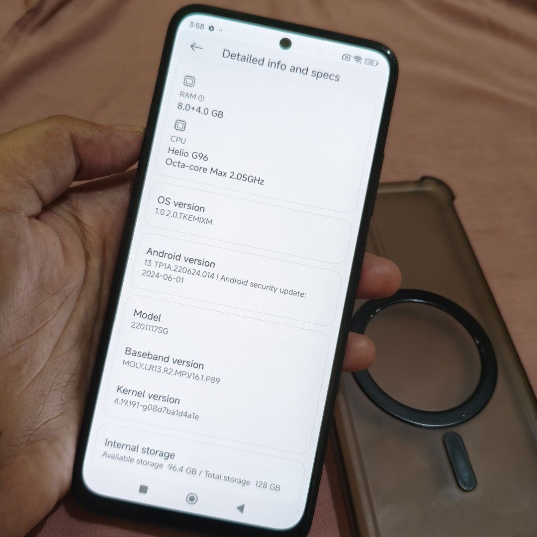 REDMI NOTE 11S 4G 8GB RAM/128GB ROM (Category: Xiaomi) located in Manila. Submitted by swiftmountain_821926 (Listing ID 1457039237, Image 1). Description: FOR SALE ONLY ‼️ ORIGINAL ALL PARTS NEVER BEEN REPAIRED 💯 NO ISSUE!!! 𝗥𝗘𝗠𝗗𝗜 𝗡𝗢𝗧𝗘 𝟭𝟭s 𝟭𝟮𝟴𝗚𝗕|📲 SPECS: ✨128GB STORAGE ✨8GB+4GB RAM ✨ANDROID 13 ✨CPU. octa core Max 2.05GHz ✨5000MAH BATTERY CAPACITY ✨FINGERPRINT WORKING ✨108MP BACK CAM ✨16MP FRONT CAM ✨TYPE C | UNIT ONLY 🔸NAPAKA T