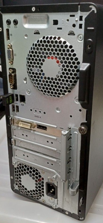 (Budget PC) HP ProDesk MT (Category: Desktops) located in Bacoor. Submitted by ricks01 (Listing ID 1441793863, Image 2). Description: - HP ProDesk 480 G7 MT case and Mboard (upgraded components) - Intel Pentium (R) Gold G6600 CPU @ 4.2GHz - 8GB RAM (Hyper X) - 256 NVME SSD (Samsung) - NVIDIA K620 (2Gb) graphics card installed - Includes power cord, Display cable and Wifi/BT dongle. - Windows 11 Pro installed - Ideal for office or home use - Space