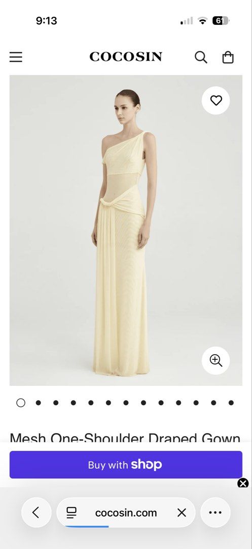 [RENT] COCOSIN Mesh One-Shoulder Draped Gown (Category: Evening dresses & gowns) located in Quezon City. Submitted by byebyebyestuff (Listing ID 1456959351, Image 2). Description: - Beautiful COCOSIN gown - Elegant one-shoulder design - Features delicate mesh detailing - Flowing, draped fabric for a graceful silhouette - Unique and eye-catching cut - Ideal for any special occasion When worn/actual photos upon request Dress Rental Terms: Rental Pe