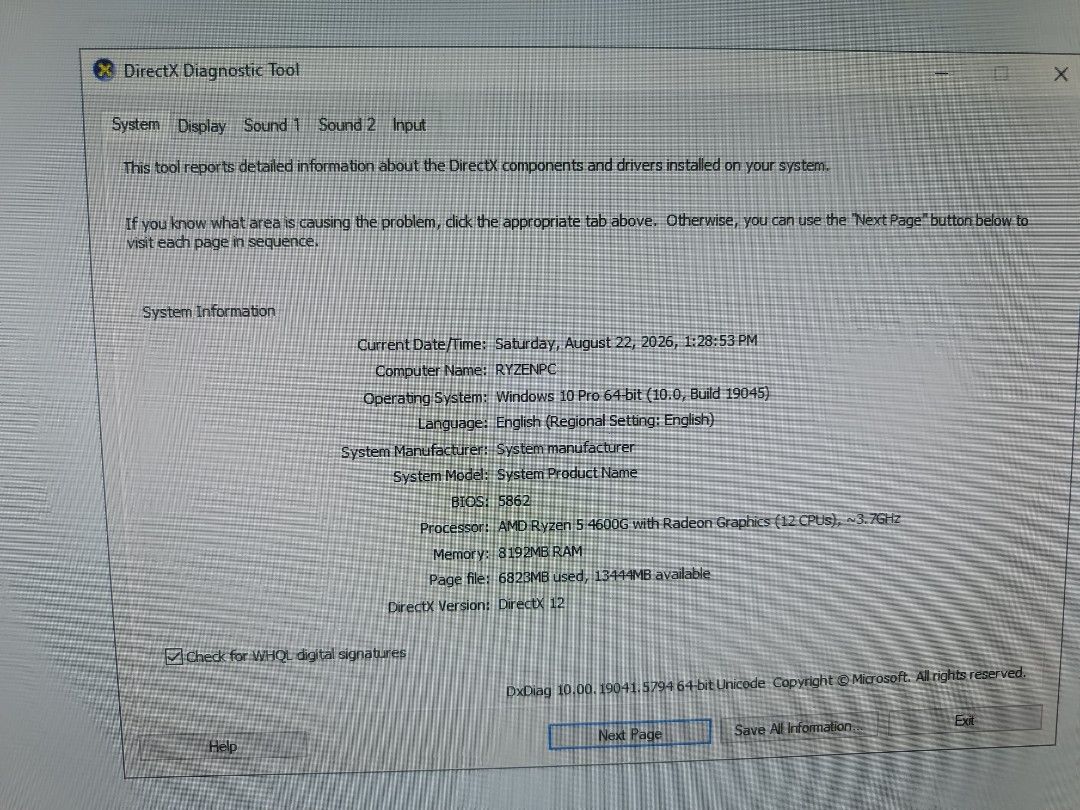 Ryzen 5 4600G Desktop PC with 8GB RAM (Category: Desktops) located in Malolos. Submitted by camillealdaba05 (Listing ID 1457011712, Image 1). Description: For sale Ryzen 5 4600g 8gb ram 120gb ssd YGT case and Psu 22 inch monitor 75hz (no stand) Freebies : A4 tech Mouse and KB , Headphones and AVR 11.5k Malolos Bulacan area Pwede din 9.5k system unit only no monitor 10PCS IDENTICAL AVAILABLE OPEN FOR TAKE ALL.