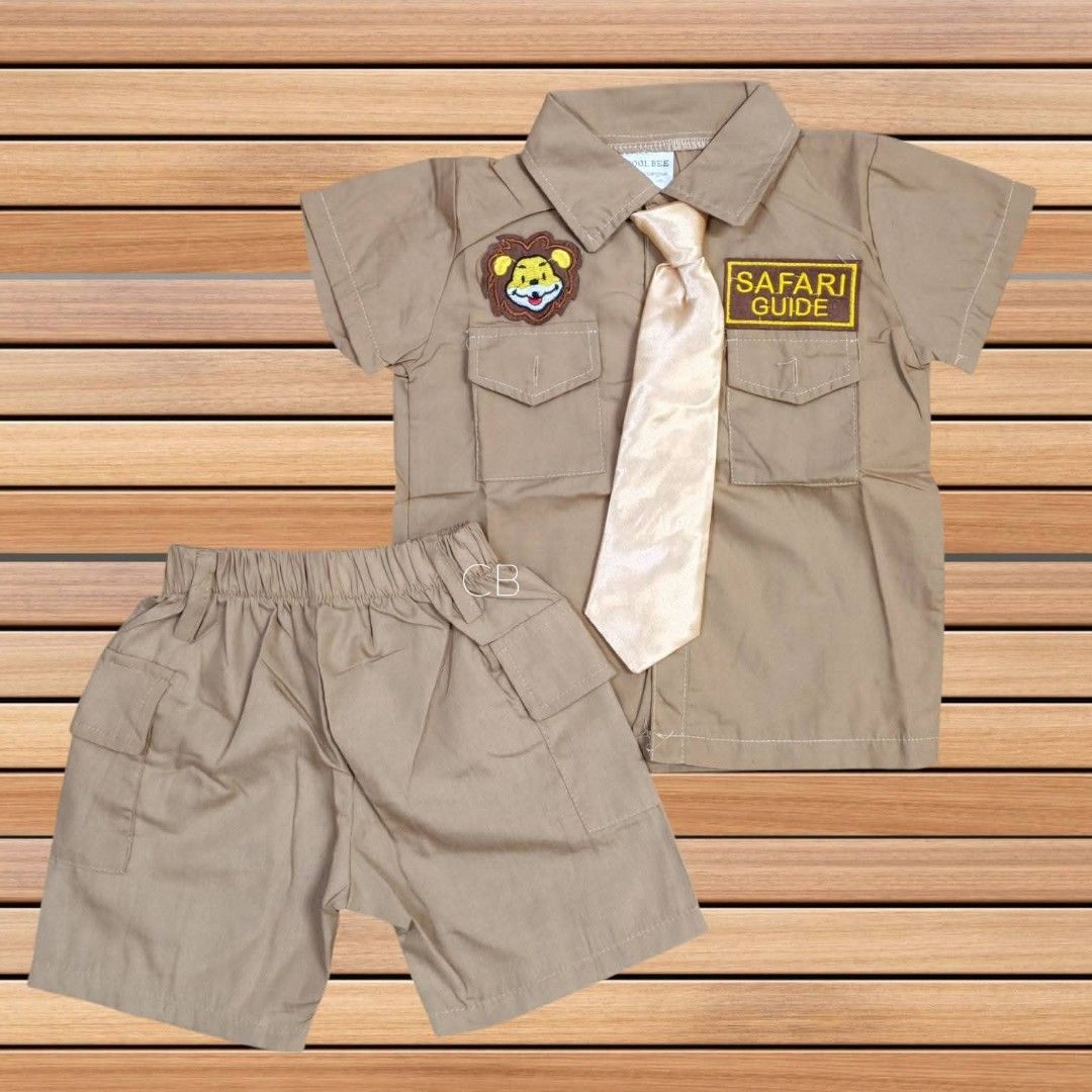 Safari boy custome for kids (Category: Babies & Kids Fashion) located in Manila. Submitted by viashop02 (Listing ID 1457110533, Image 3). Description: Safari Boy Costume For Kids ✅Included: Polo,Necktie, And Short Separated Hat Price: (780) Costume Only ( 980) Costume w/Hat ✅Size: (6-12months)(1-2yrs)(3-4yrs) (4-5yrs)(5-6yrs) Actual photo is posted Onhand all Items no customize Made in Bangkok Good quality ✅ Loc@ 999mapo Pasilio 1A-08 Building1 ✅