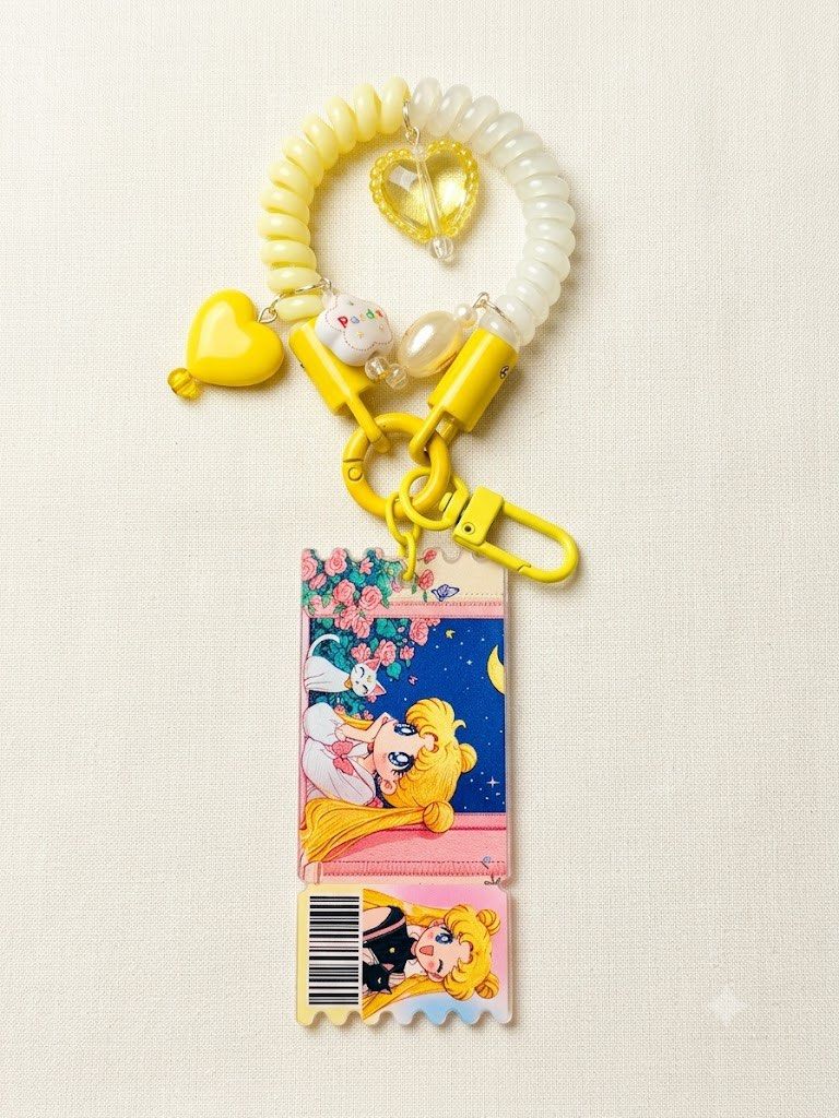 Sailor Moon Ticket Keychain Bag Charm (Category: Handmade Craft) located in Taguig. Submitted by lazysynah (Listing ID 1457106451, Image 1). Description: .