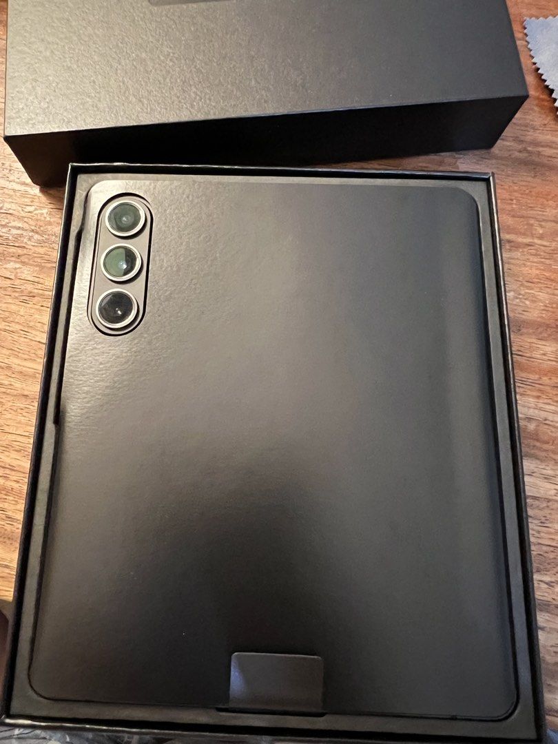 Samsung Fold5 (512gb)+ Watch6 + Buds2 (Category: Samsung) located in Pasay City. Submitted by eggoapr (Listing ID 1457011208, Image 3). Description: Selling my Fold5, watch, and buds Will include spen and screen protector. Fold 5: 12gb / 512gb Open line. With complete box. Issue: worn out oleophobic for outside display. Resolved with a screen protector. Watch6 working fine. Just minor scratches Buds2 great battery life. .