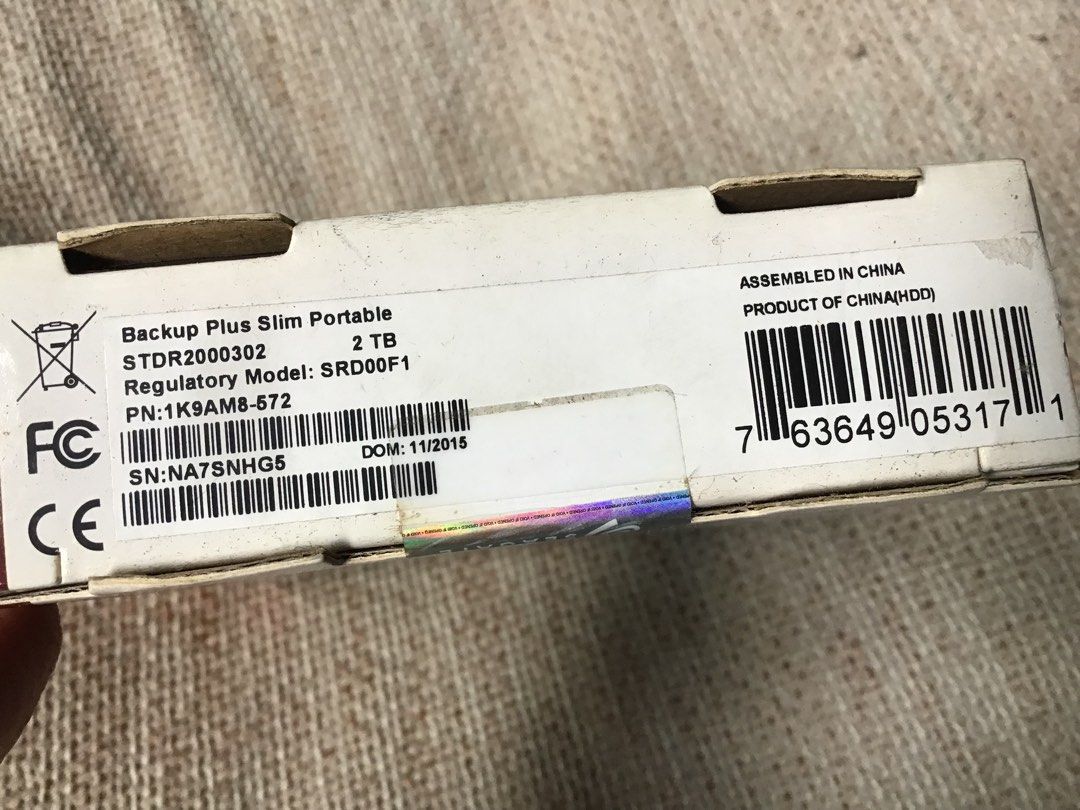 Seagate 2TB External (Category: Hard Disks & Thumbdrives) located in Manila. Submitted by carou35896 (Listing ID 1456977660, Image 2). Description: sealed.