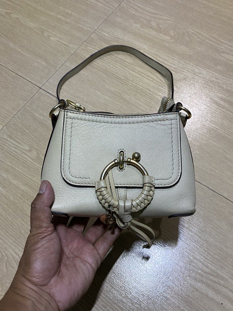 See by Chloe mini joan (Category: Luxury Bags & Wallets) located in Muntinlupa City. Submitted by twoangels.11.14.2023 (Listing ID 1457117992, Image 2). Description: See by Chloe Mini joan Issue missing short sling Minimal runs in leather .