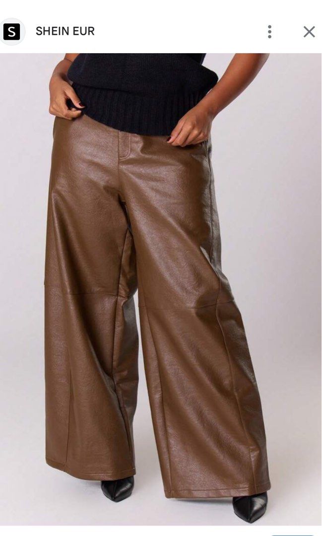shein leather baggy pants (Category: Other Bottoms) located in Cavite. Submitted by bambimay30 (Listing ID 1456999449, Image 2). Description: 32-36 inches waist 39 inches length.