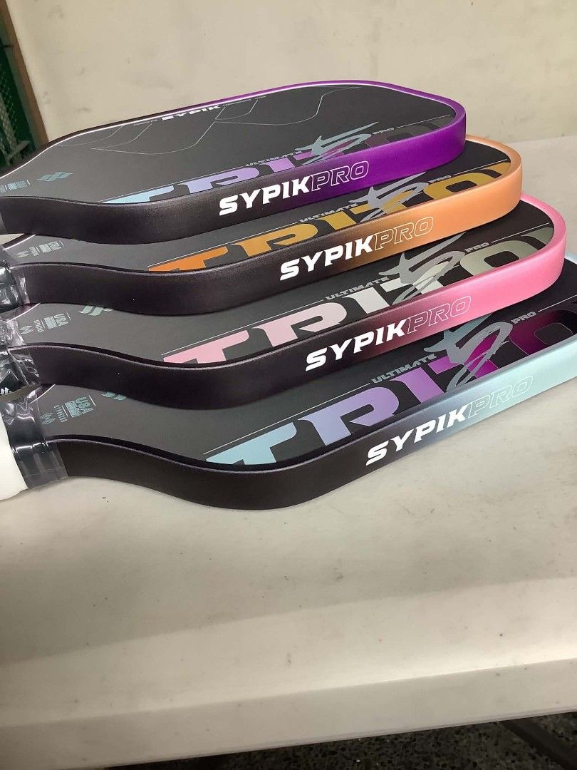 SYPIK triton 5 pickleball paddle (Category: Racket and Ball Sports) located in Quezon City. Submitted by bong_austria24 (Listing ID 1457013657, Image 3). Description: sypik triton 5 pickleball paddle 16mm - balance of control and power carbon rough grit surface lightweight 1750 each lalamove or pick up is okay 👌.