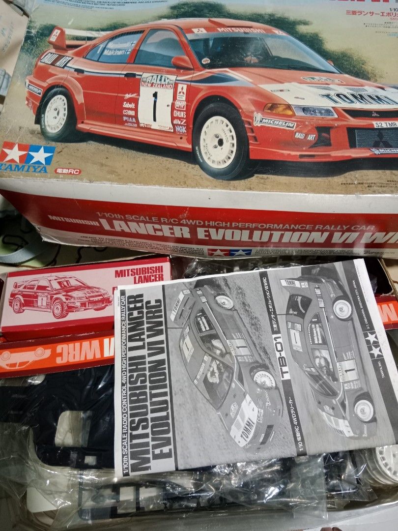 tamiya rc car (Category: Vehicle & Diecast Models) located in Caloocan City. Submitted by kam0teb0y (Listing ID 1457076542, Image 2). Description: Vintage 1999 Tamiya TB01 chassis Mitsubishi Lancer Evolution VI WRC pwede trade sa tamiya lunch box evo.