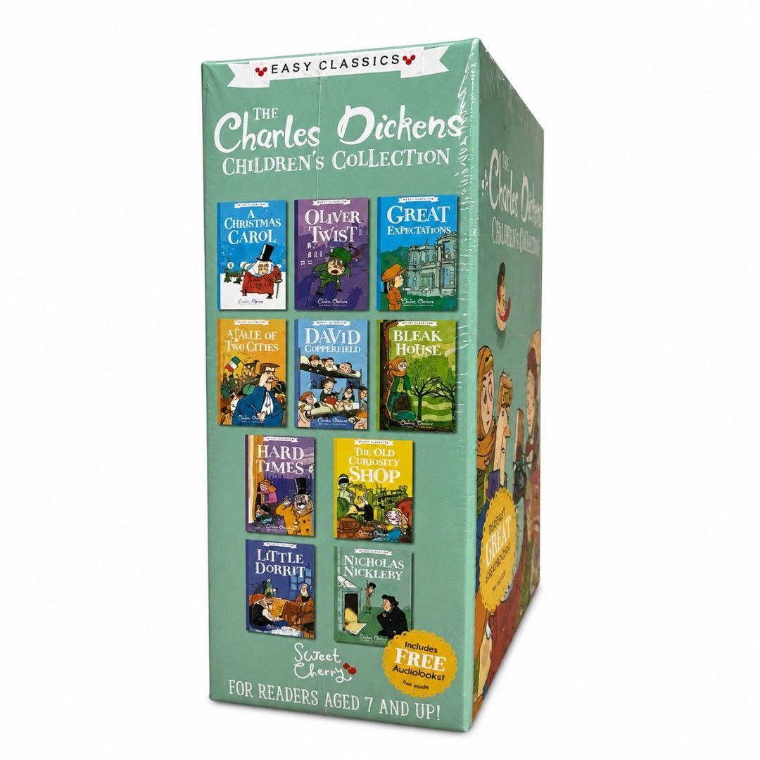 THE CHARLES DICKENS CHILDREN’S COLLECTION (Category: Storybooks) located in Manila. Submitted by pixelnprintlab (Listing ID 1457074511, Image 3). Description: ✨ THE CHARLES DICKENS CHILDREN’S COLLECTION ✨ 📚 100% Original | Brand New | Ready to Ship A beautiful 7-book collection featuring timeless stories by Charles Dickens, specially presented for young readers. Perfect for children, families, and classic book collectors! 📖✨ 📖 Includes: • The 
