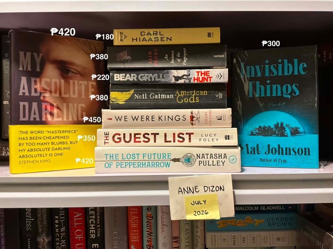 Thriller/Horror Books (Category: Storybooks) located in Manila. Submitted by glimmr.ph (Listing ID 1448465430, Image 2). Description: Prices vary per book. Never been read. RFS: Need more shelf space.
