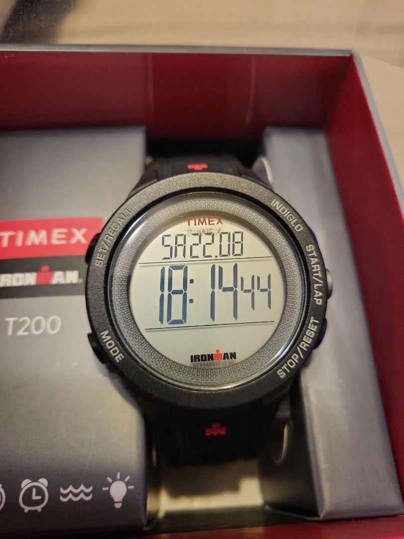 Timex (Category: Men's Watches) located in Singapore. Submitted by trophyman (Listing ID 1457056675, Image 5). Description: selling ironman timex. come with full box . timex T200. condition still ok. fixed price. the cheapest..