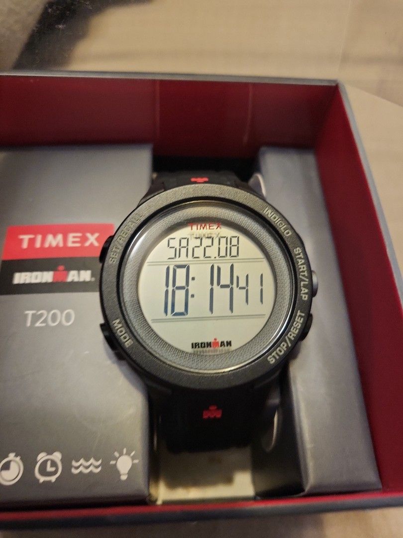 Timex (Category: Men's Watches) located in Singapore. Submitted by trophyman (Listing ID 1457056675, Image 4). Description: selling ironman timex. come with full box . timex T200. condition still ok. fixed price. the cheapest..