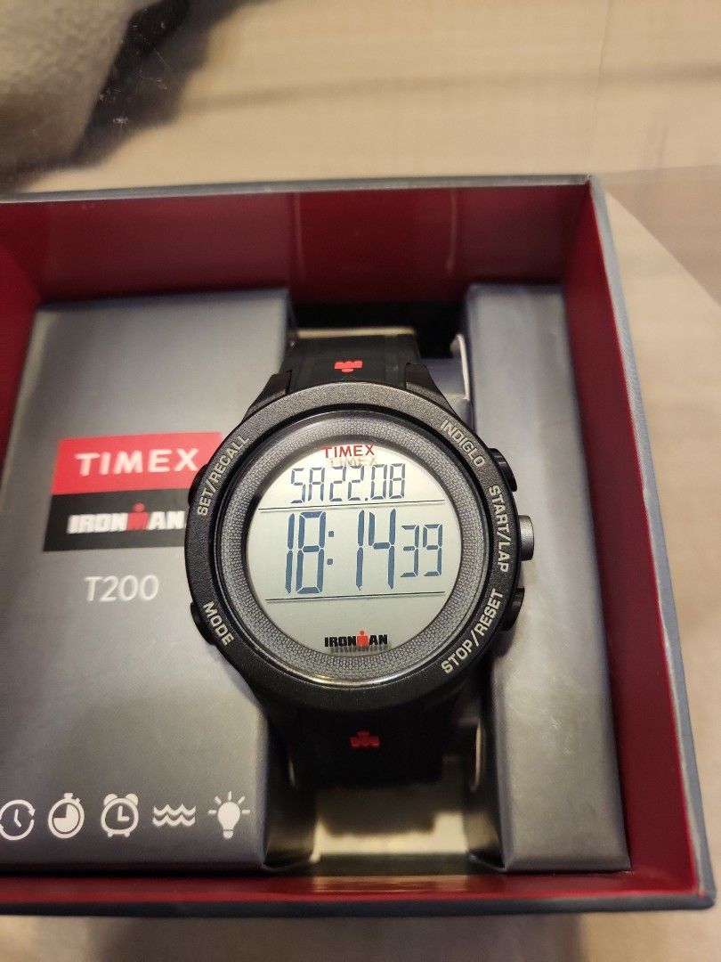 Timex (Category: Men's Watches) located in Singapore. Submitted by trophyman (Listing ID 1457056675, Image 3). Description: selling ironman timex. come with full box . timex T200. condition still ok. fixed price. the cheapest..