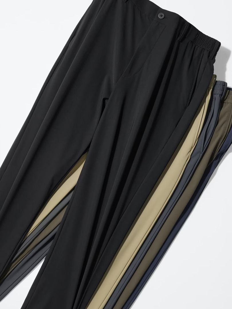 Uniqlo Dry Stretch Easy Pants (M) (Category: Joggers) located in Taguig. Submitted by bravecloud_beb7a5 (Listing ID 1457065407, Image 1). Description: [FOR SALE] Pre-loved UNIQLO Ultra Stretch Pants (Medium) Price: ₱995 each Bundle Promo: Take all 4 pairs for ₱3,500 ONLY (Save ₱480!) Product Details: Brand: Uniqlo (Authentic) Item: Ultra Stretch Pants Size: Medium (Waist 76–84cm) Condition: Gently used (worn a few times only, still in excellent c
