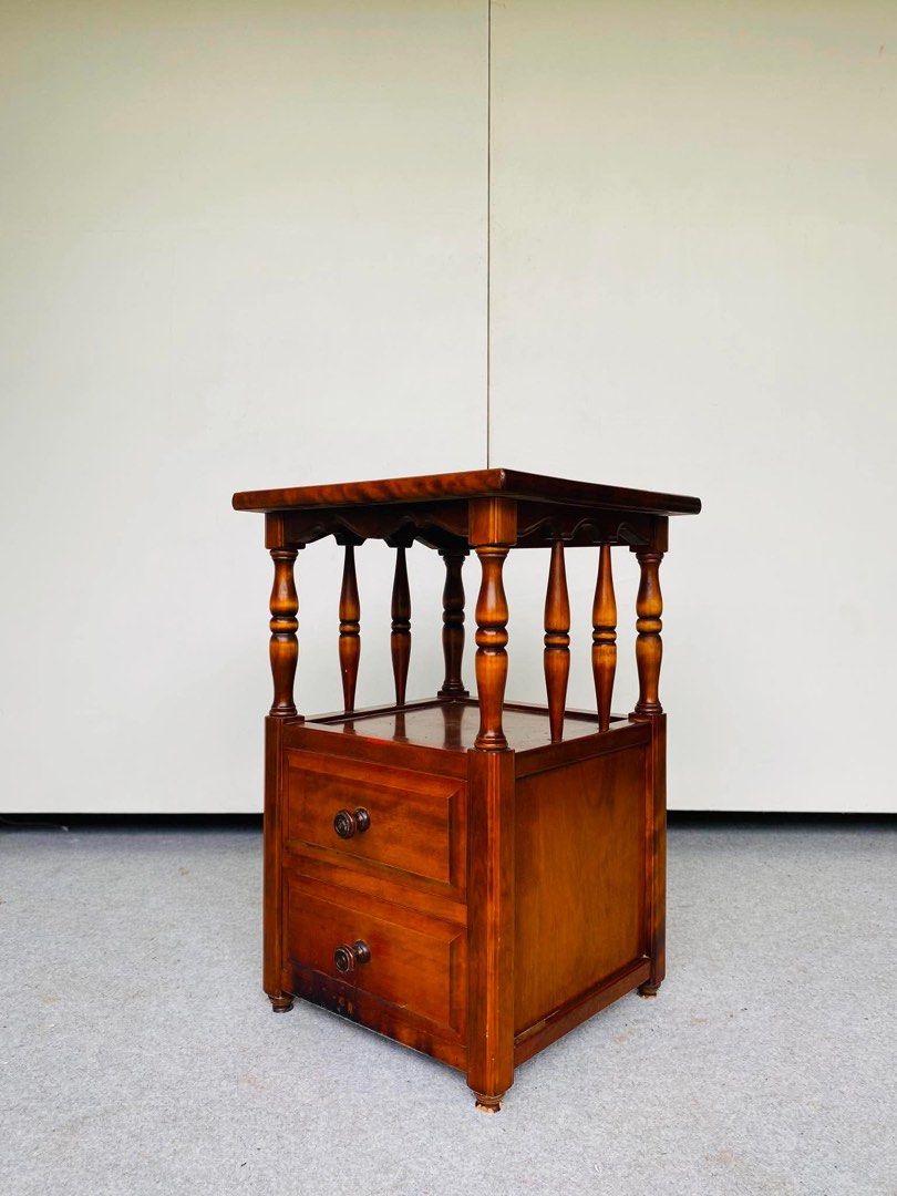 VINTAGE END TABLE / SIDE TABLE SOLID WOOD (Category: Tables & Sets) located in Manila. Submitted by jerichocal17856 (Listing ID 1456967057, Image 2). Description: “JAPAN SURPLUS” VINTAGE END TABLE / SIDE TABLE SOLID WOOD SIZE: 18L” x 18W” x 27H” inches (AS-IS ITEM) IN GOOD CONDITION.
